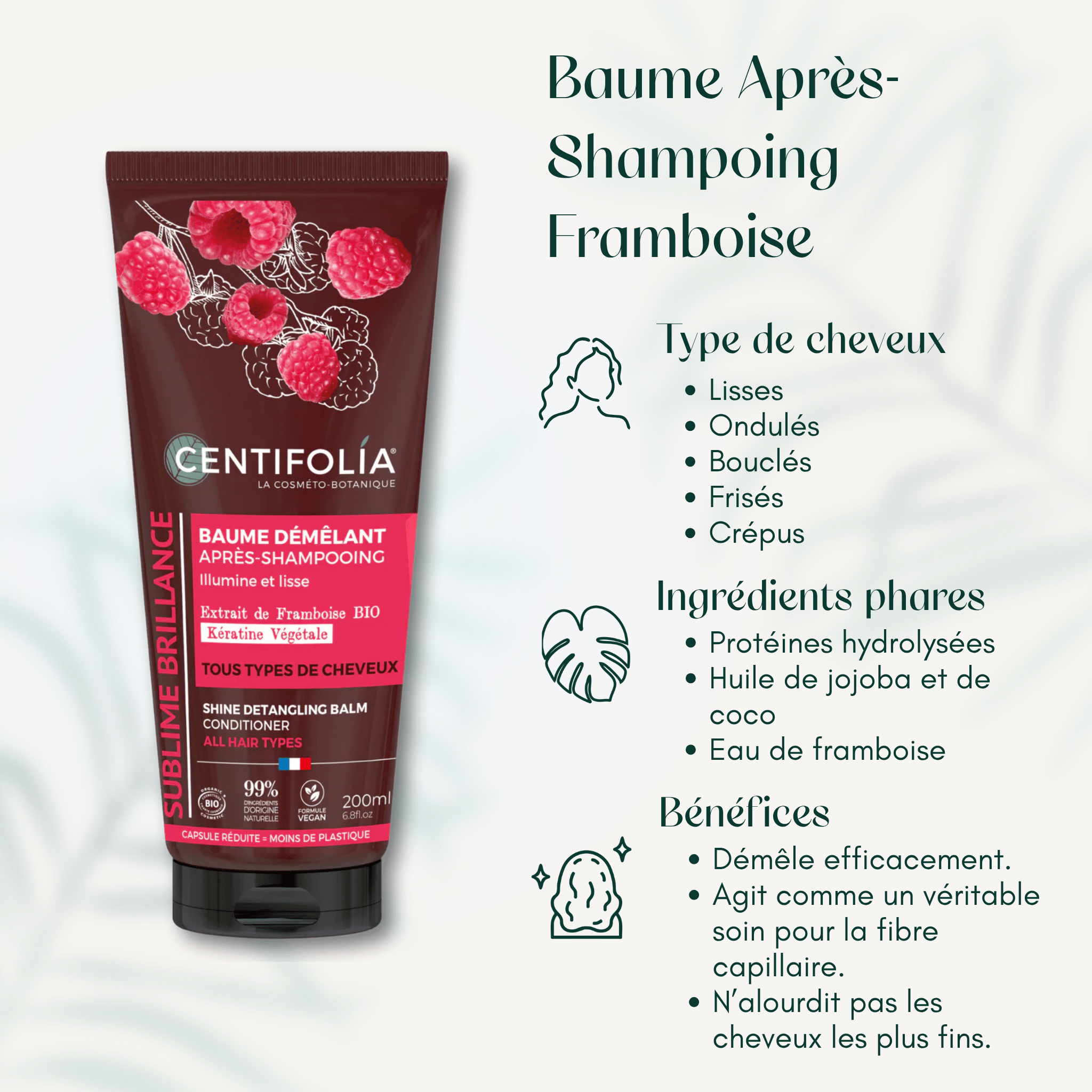 Baume Après-Shampoing Framboise