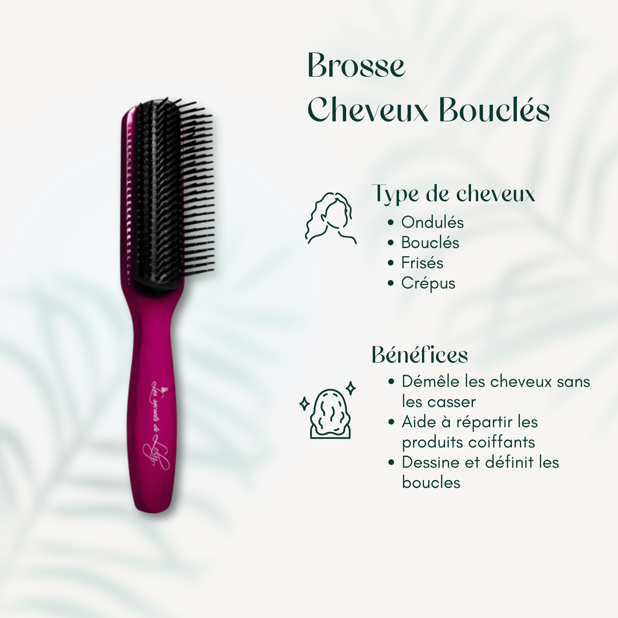 Brosse Cheveux Bouclés