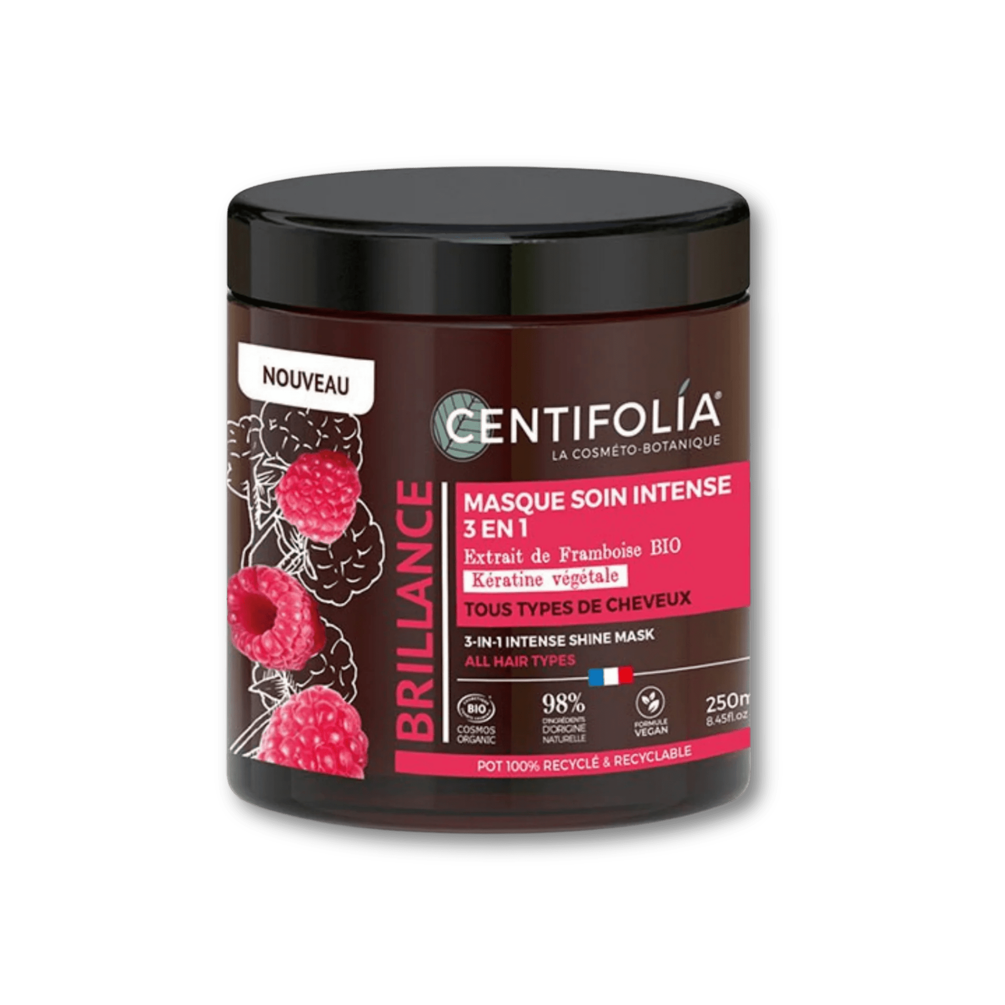 Masque Brillance Framboise 3 en 1