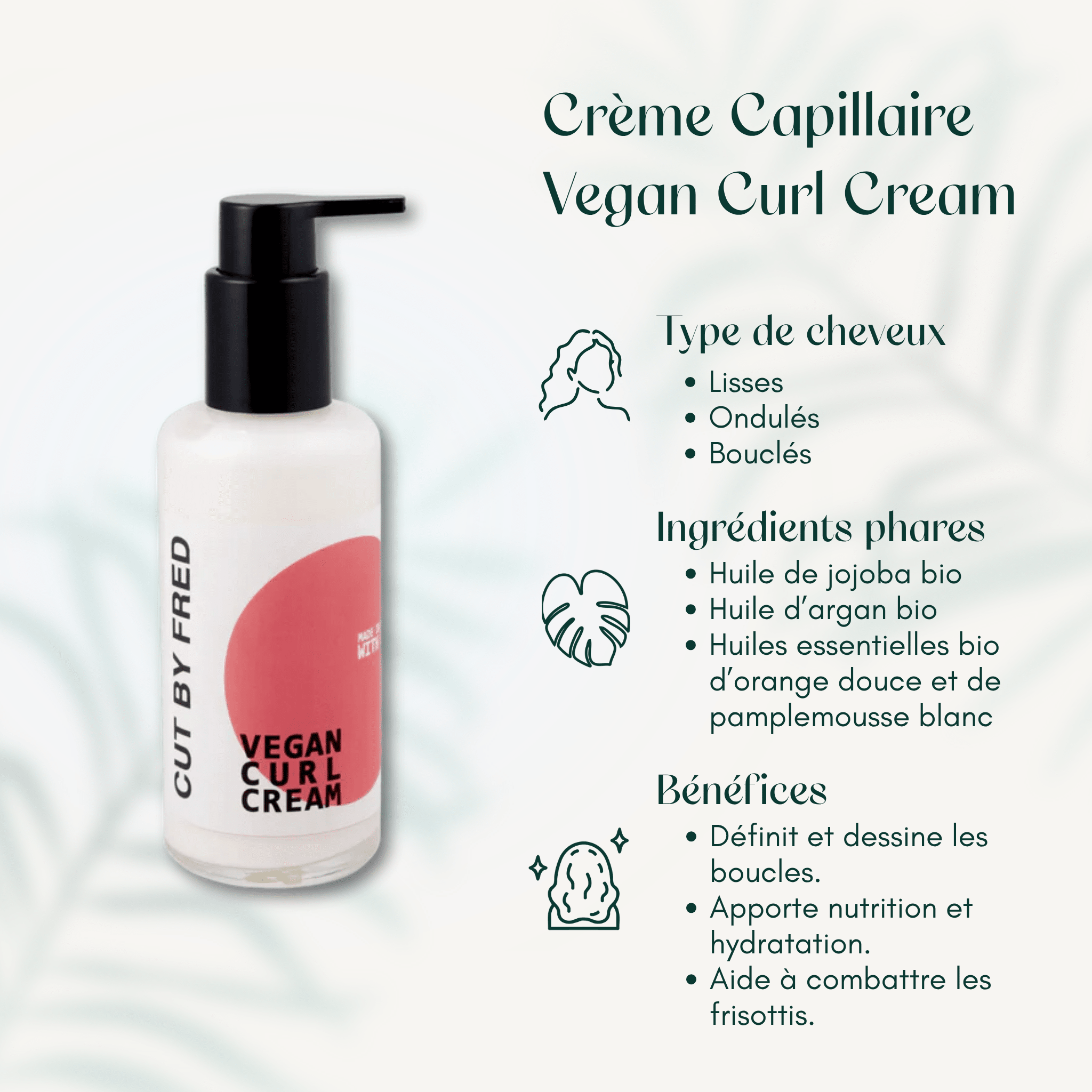 Crème Capillaire Vegan Curl Cream