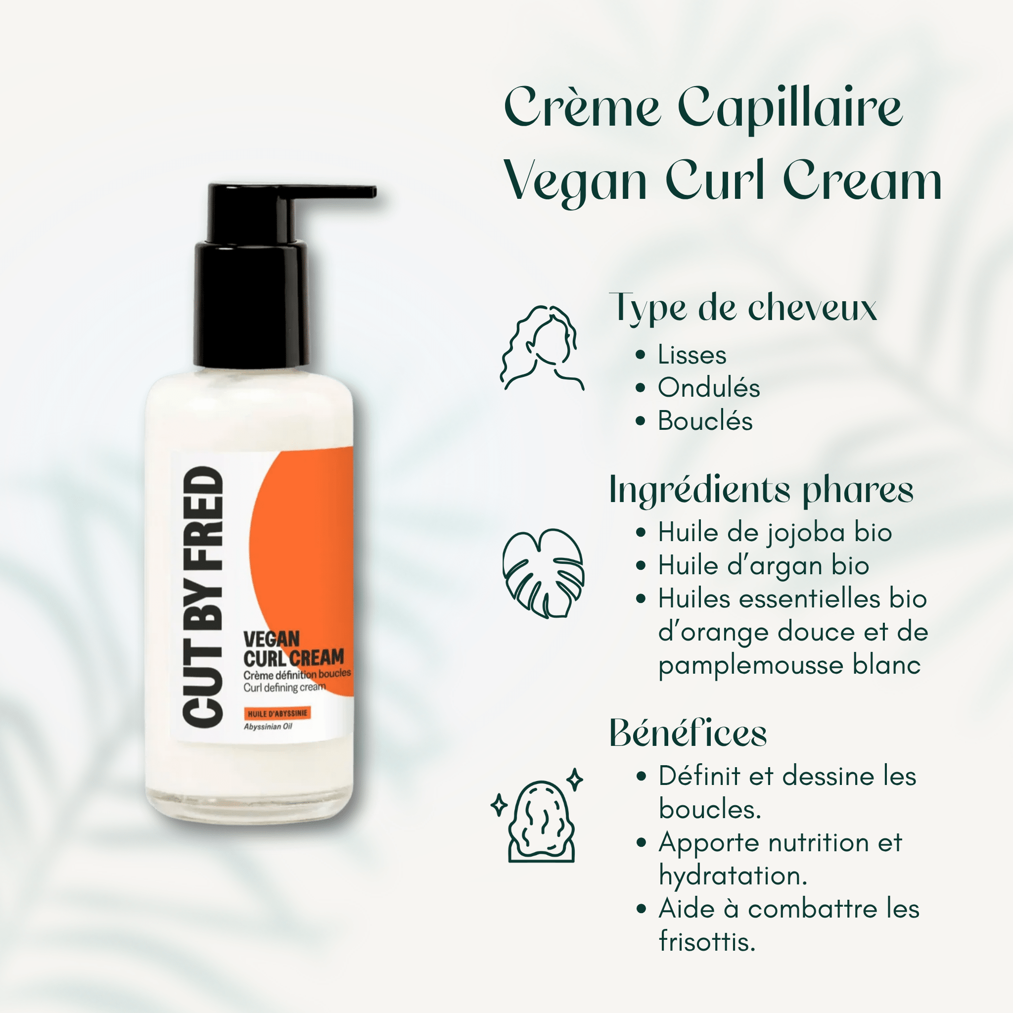 Crème Capillaire Vegan Curl Cream