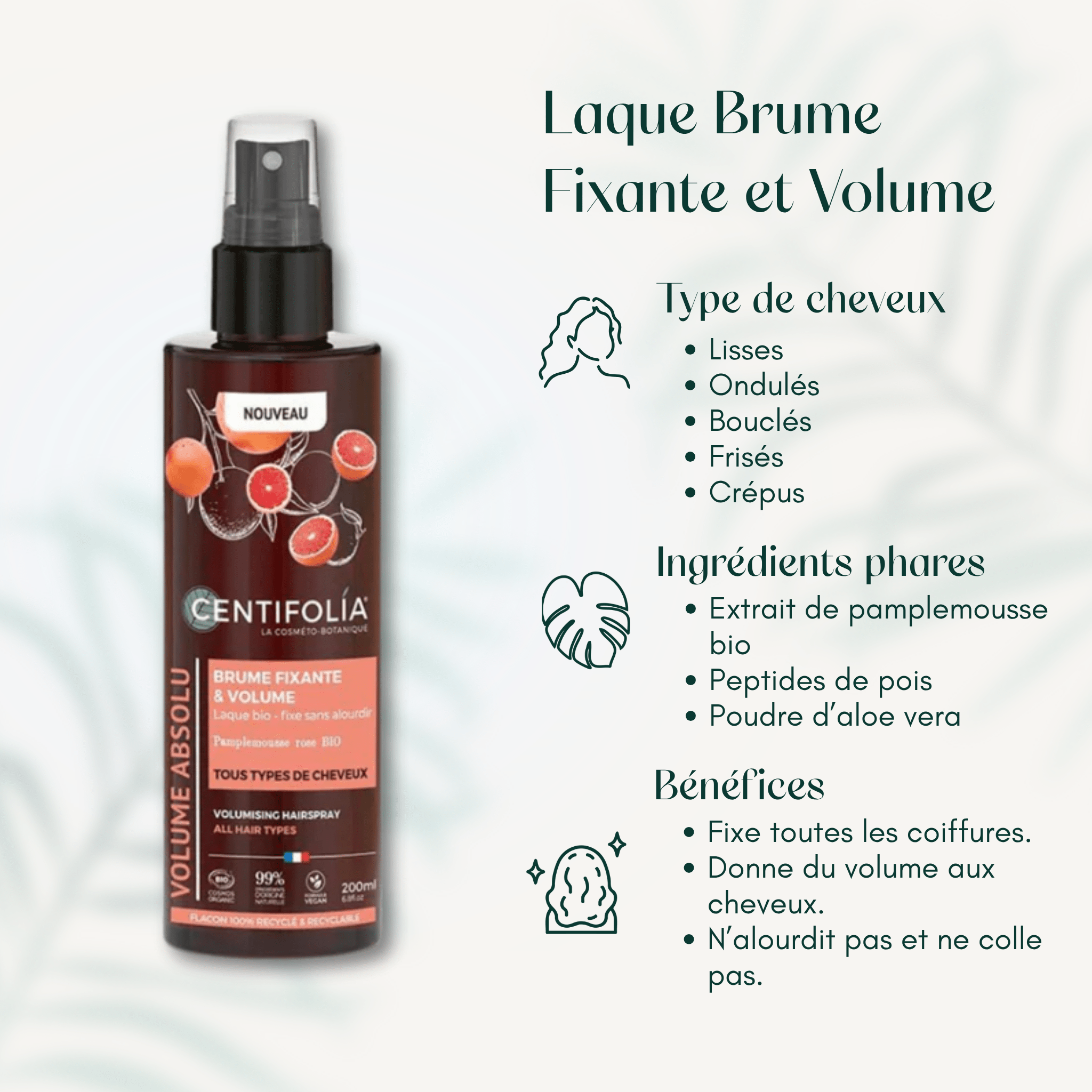 Laque Brume Fixante et Volume