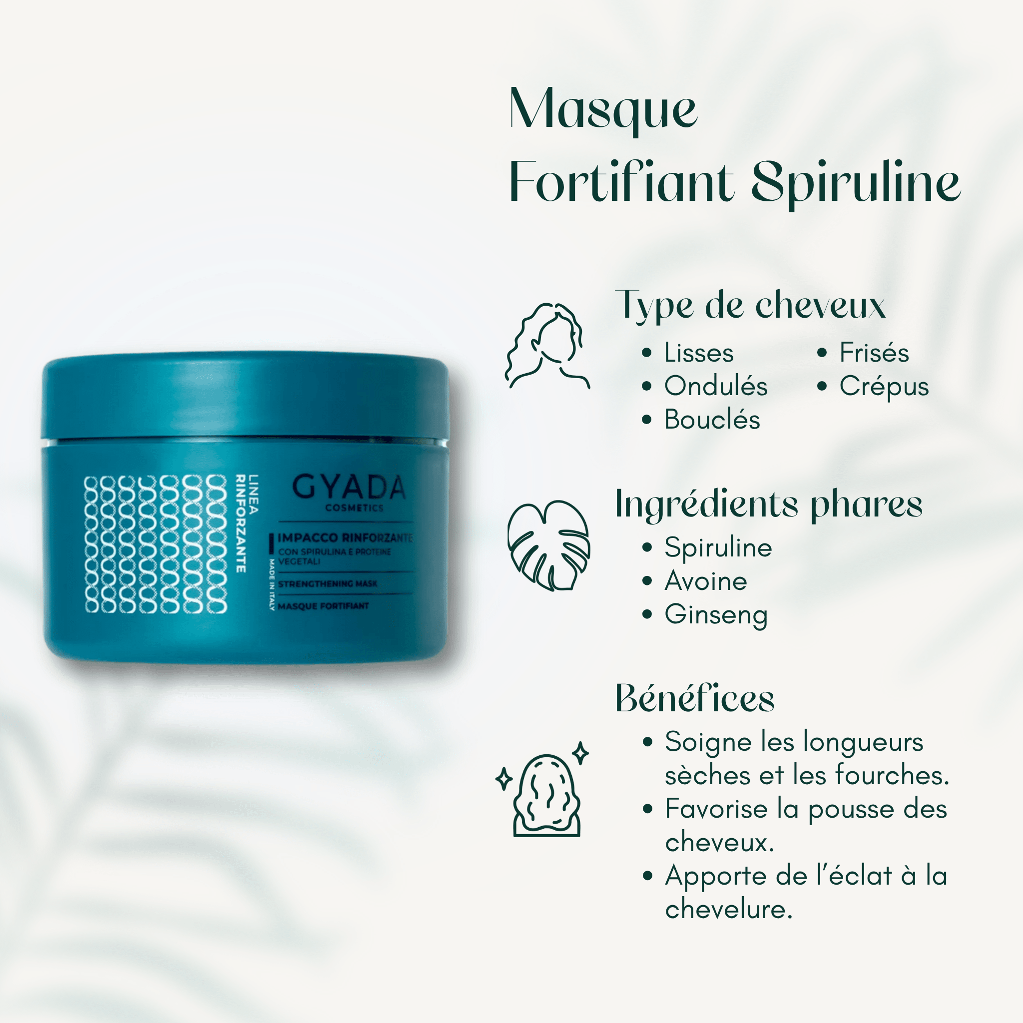 Masque Fortifiant Spiruline