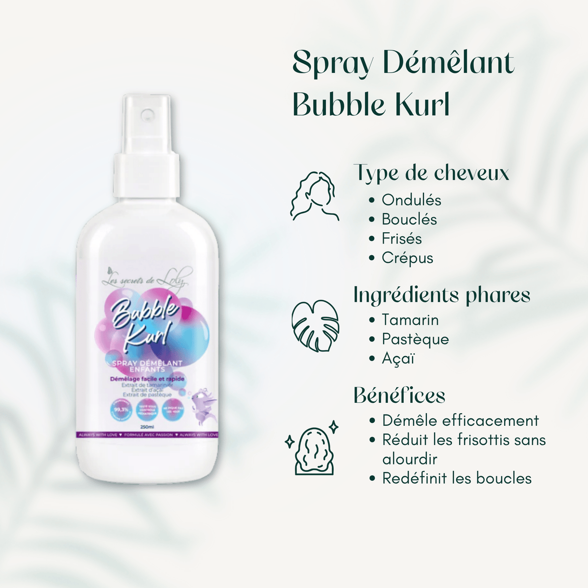 Spray Démêlant Bubble Kurl