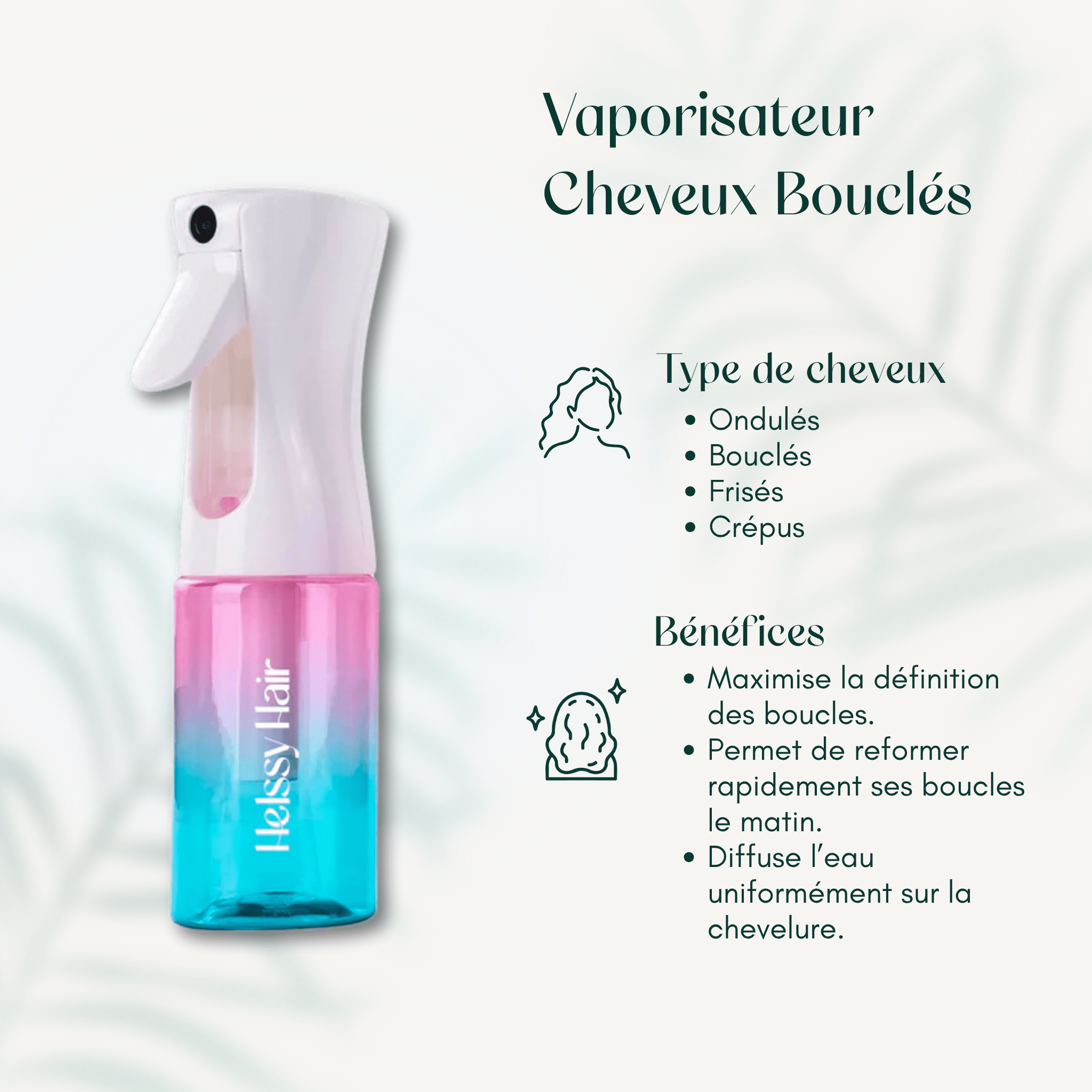 Vaporisateur Cheveux Bouclés