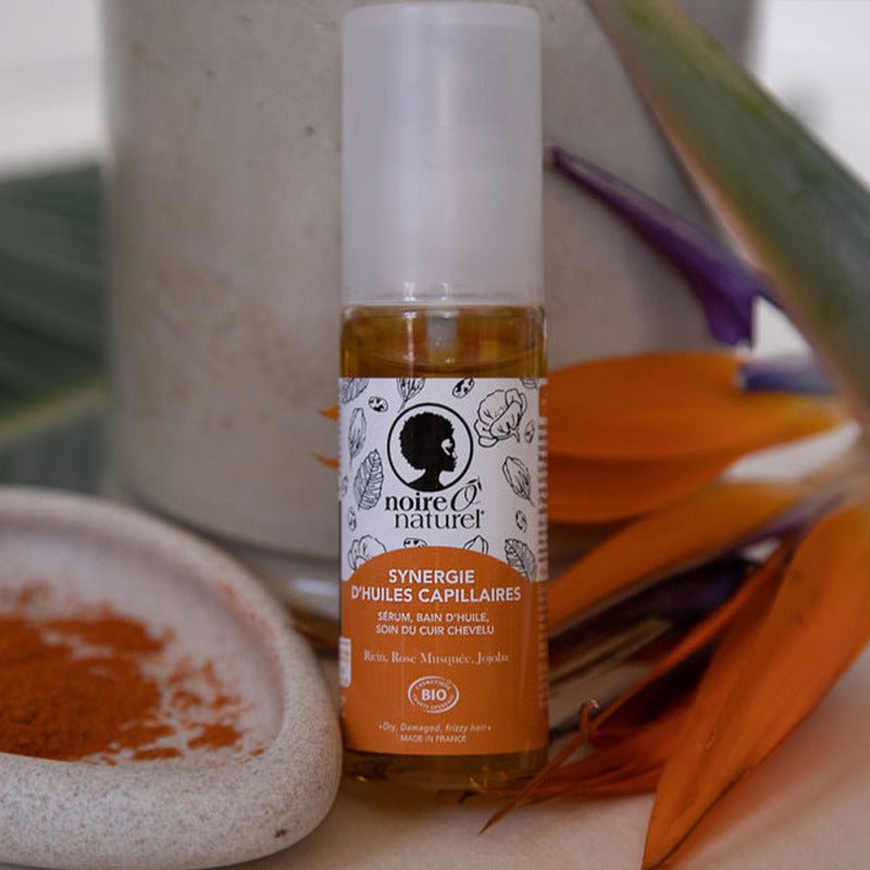 Synergie d'Huiles Capillaires Noir O Naturel