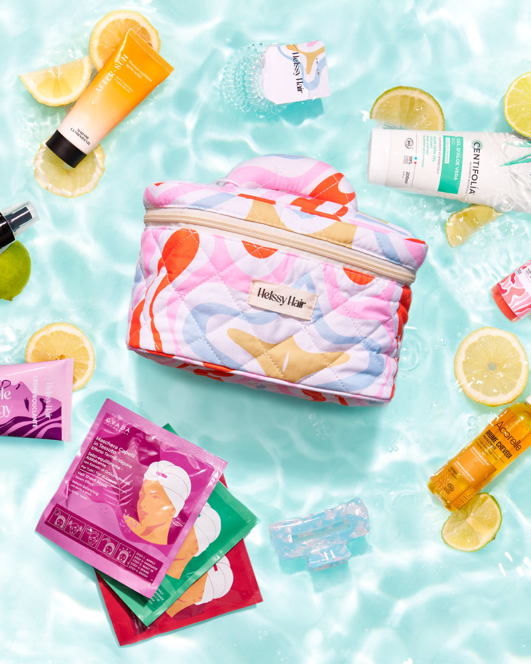 La trousse de voyage cheveux bouclés pour l'été Helssy Hair
