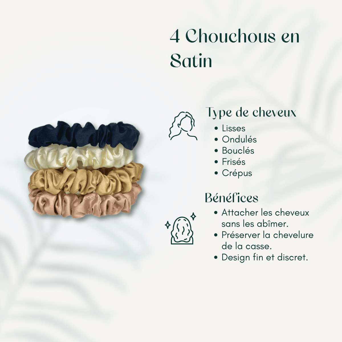 4 Chouchous en Satin