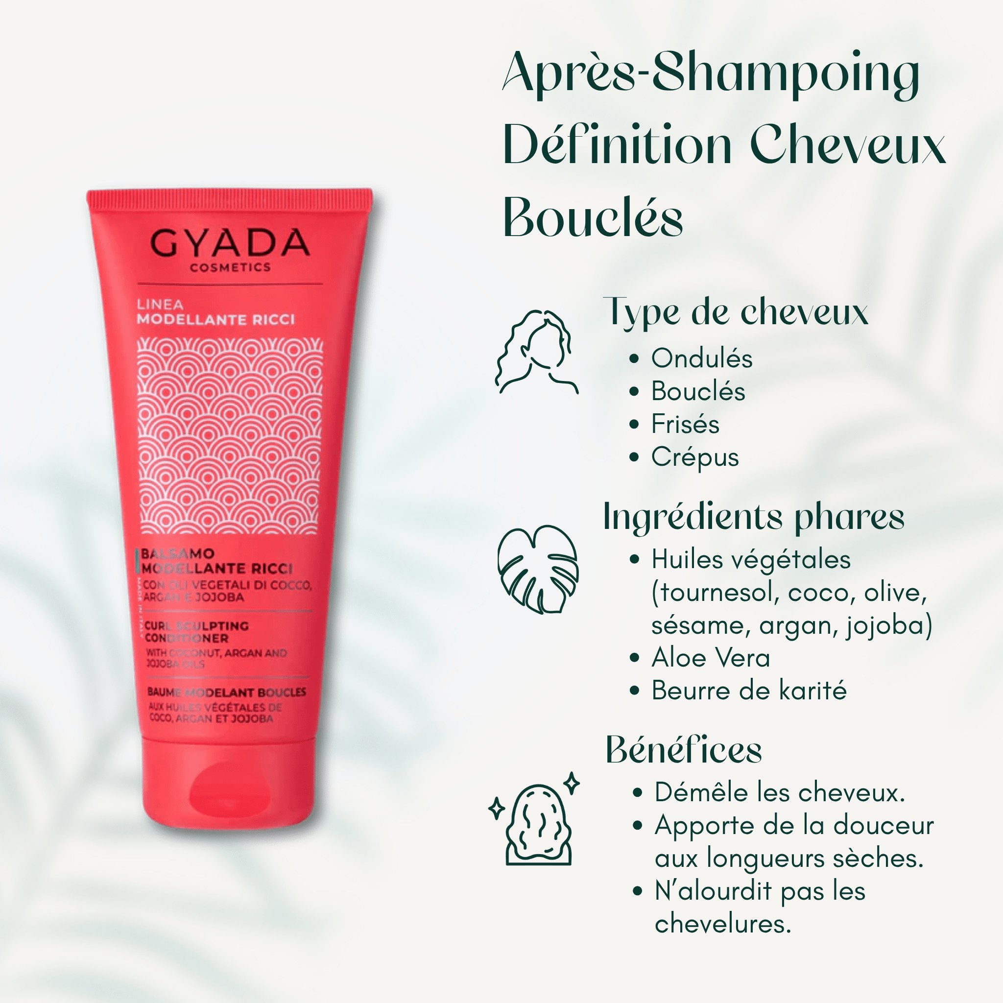 Après-Shampoing Définition Cheveux Bouclés