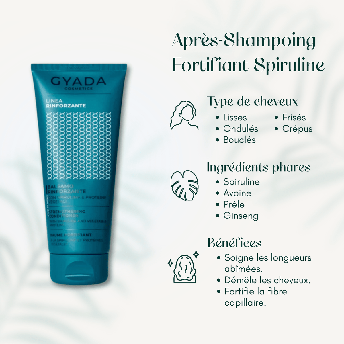 Après-Shampoing Fortifiant Spiruline