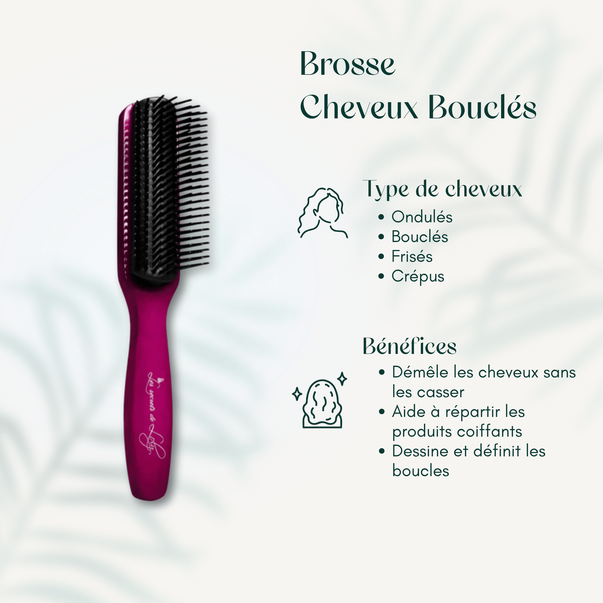 Brosse Cheveux Bouclés