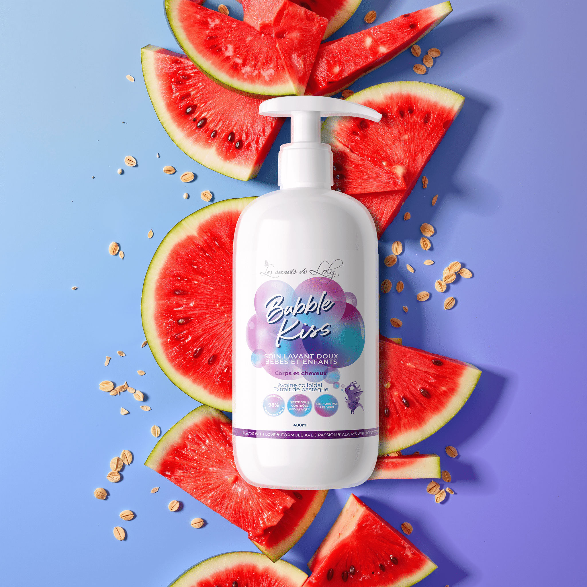 Gel Lavant Corps et Cheveux Bubble Kiss