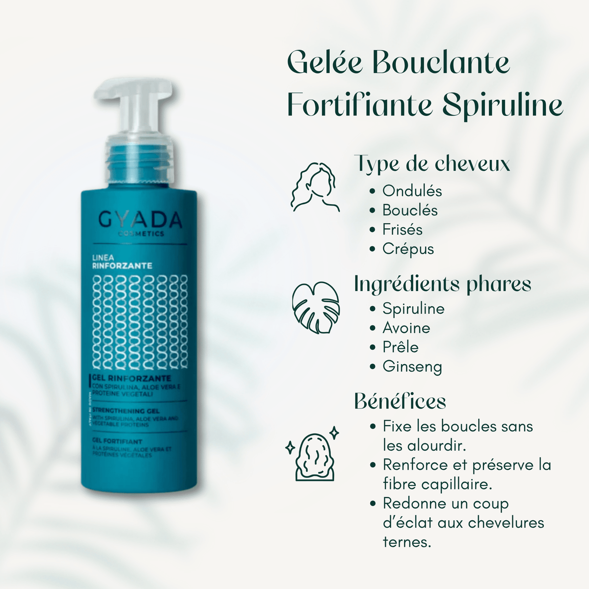Gelée Bouclante Fortifiante Spiruline