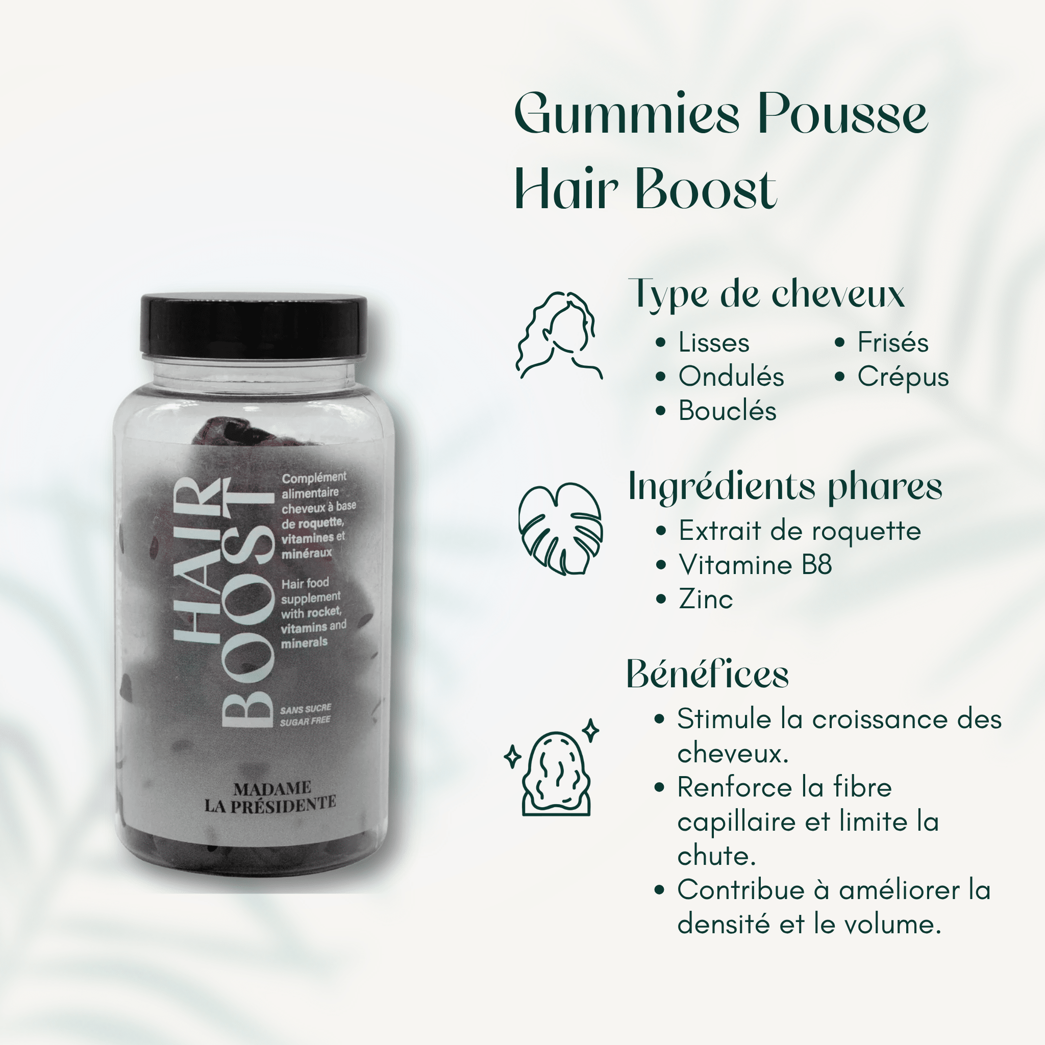 Gummies Pousse Hair Boost