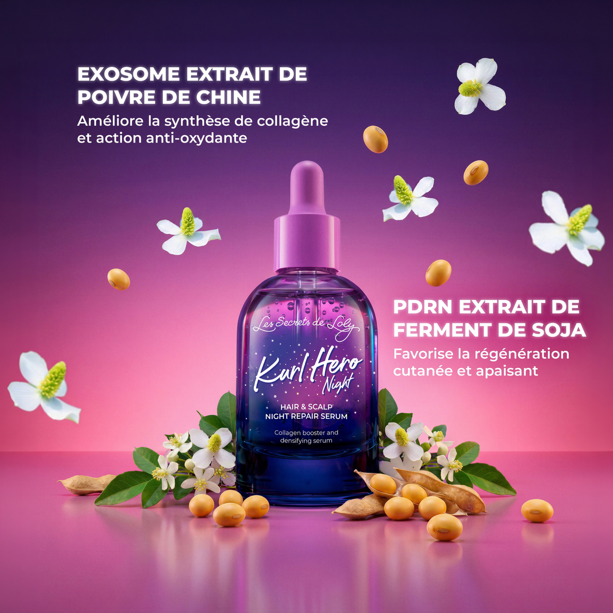 Sérum booster de collagène Kurl Hero Night