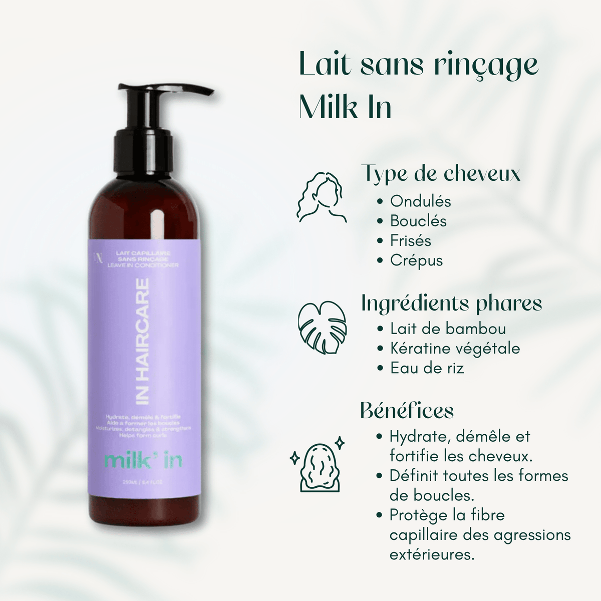 Lait sans rinçage Milk In