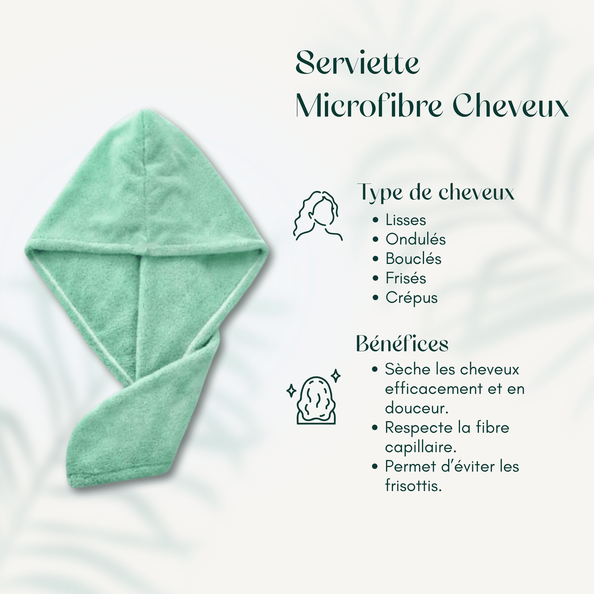 Serviette Microfibre Cheveux