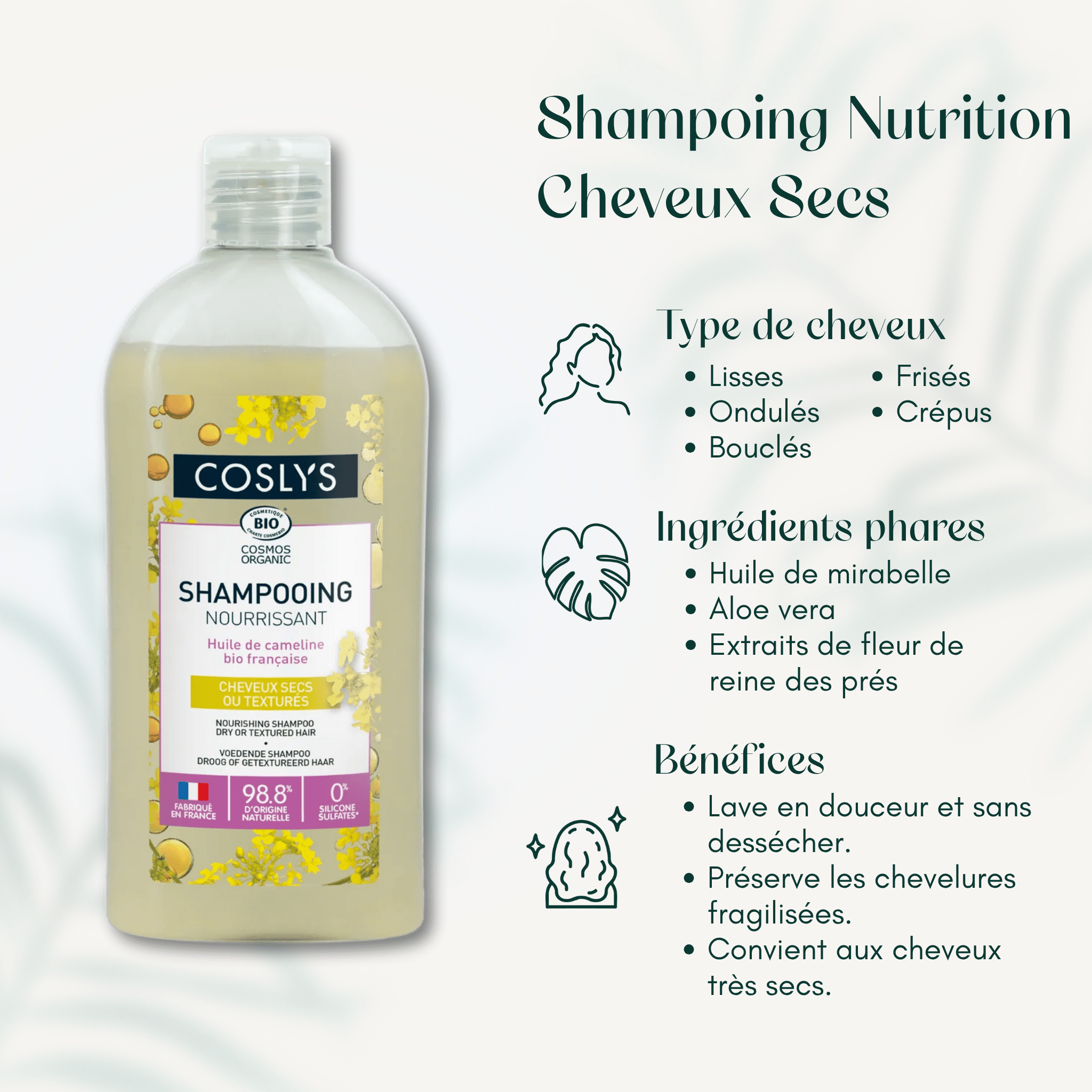 Shampoing Nutrition Cheveux Secs